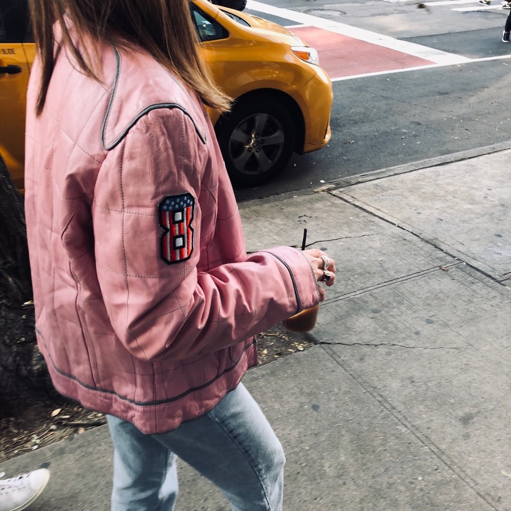 Pink Leather Jacket - Picture 2 of 2